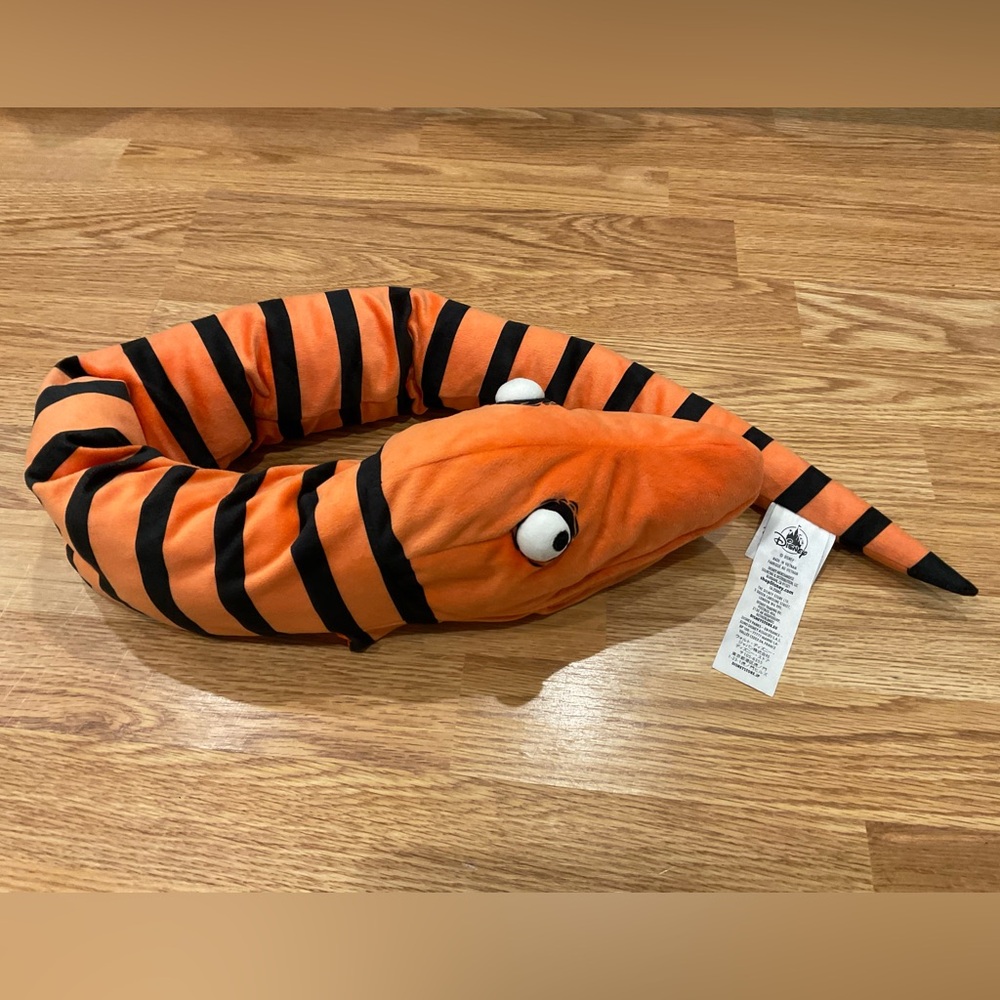 Disney Orange and Black Striped Plush Snake - Picture 2 of 4